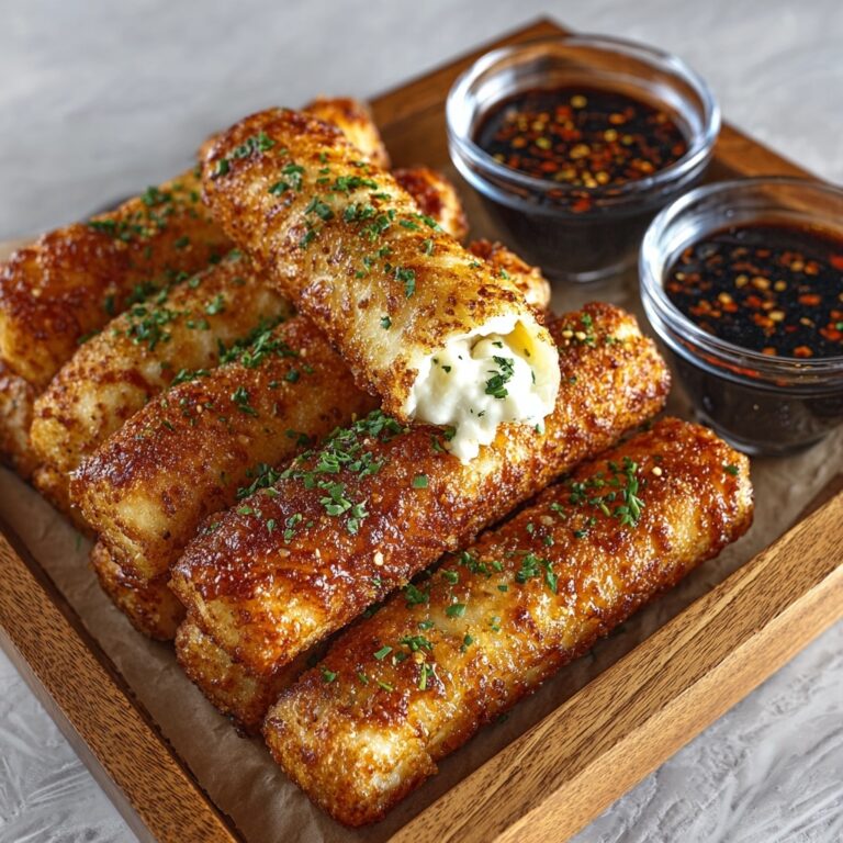 Crispy Baked Feta Rolls with Smoked Chili Honey Recipe