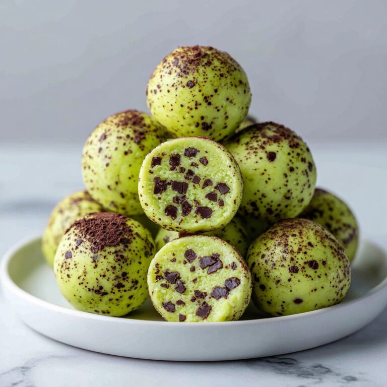 Mint Chocolate Chip Protein Balls Recipe