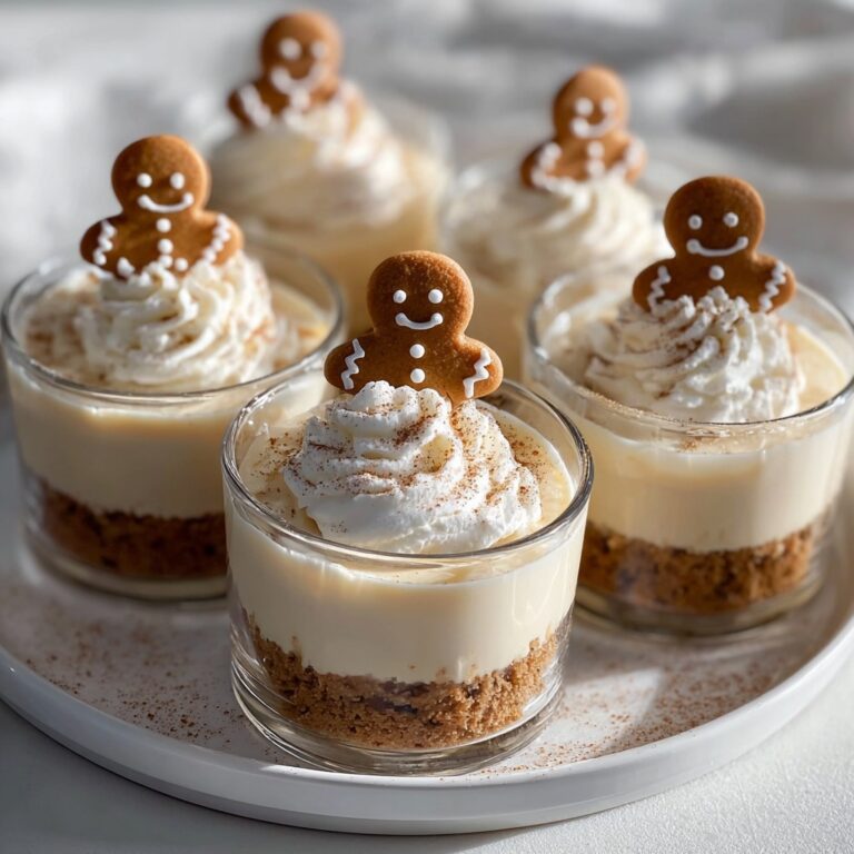 No Bake Gingerbread Cheesecake Cups Recipe