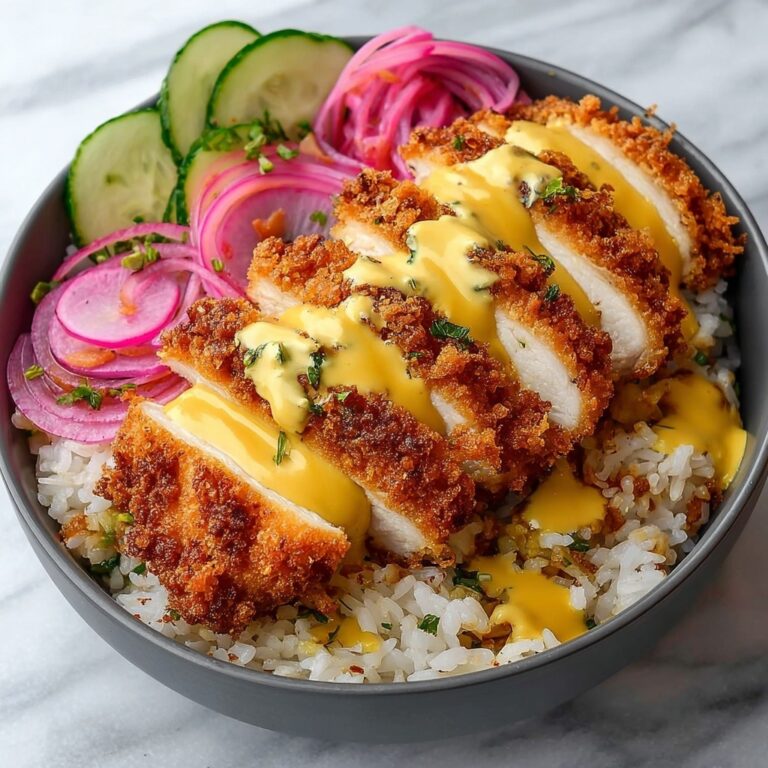 Crispy Chicken Cutlet Bowls with Honey Dijon Drizzle Recipe