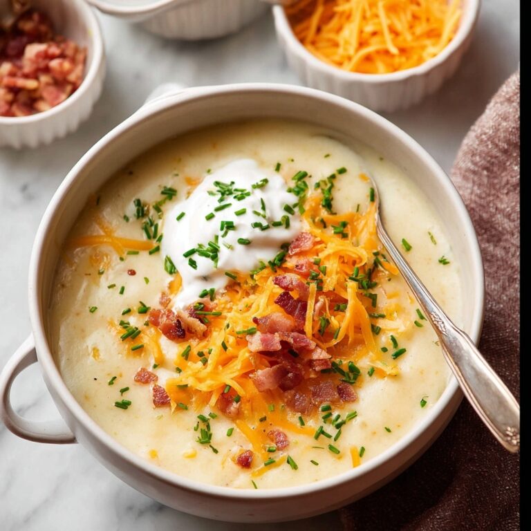 Slow Cooker Loaded Baked Potato Soup Recipe