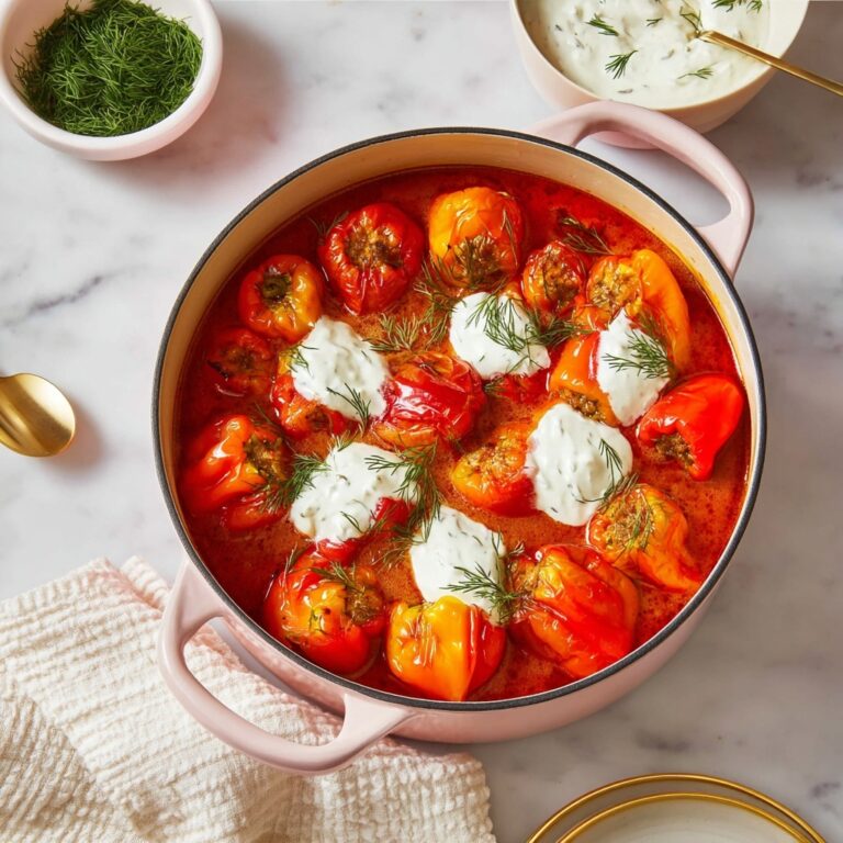 Easy Mini Stuffed Peppers with Turkey, Rice, and Tomato Sauce Recipe