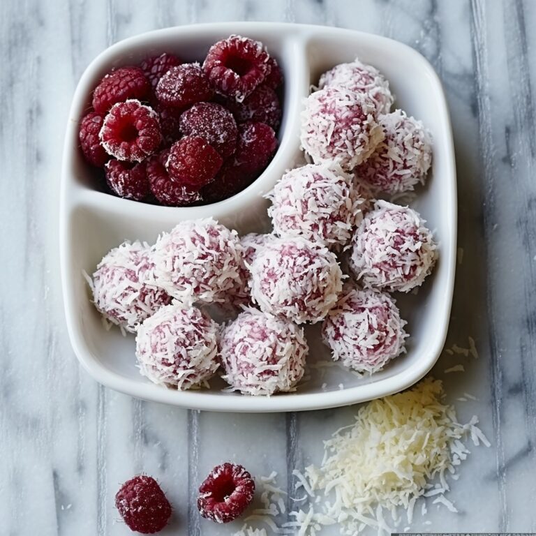 No-Bake Raspberry Coconut Energy Balls Recipe