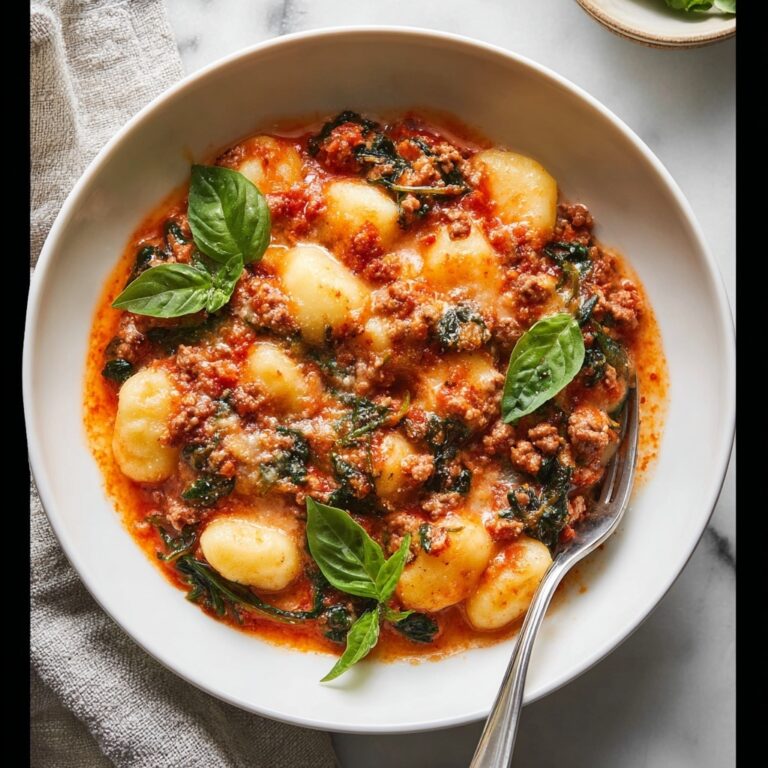 Cheesy Baked Gnocchi with Veggies Recipe