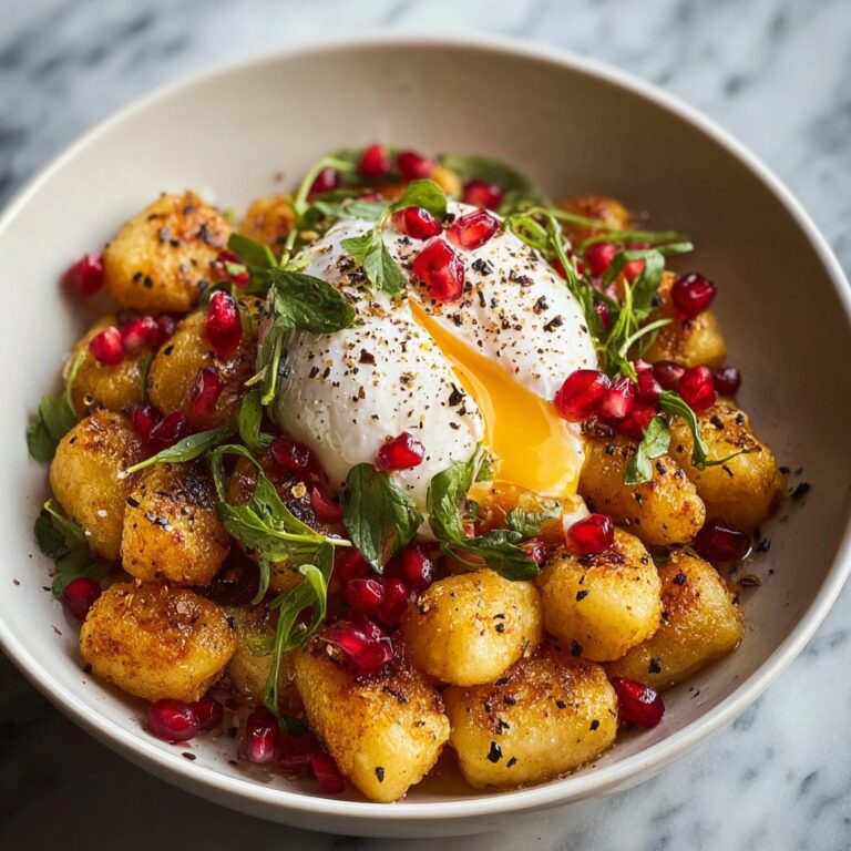 Crispy Gnocchi with Burrata, Pomegranate & Hot Honey Recipe