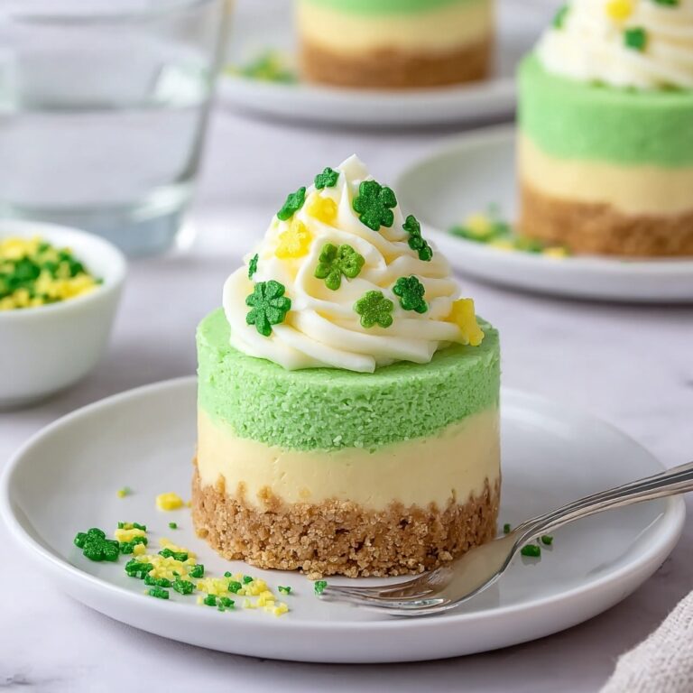 Mini St. Patrick’s Day Cheesecakes: No-Bake Green Layered Dessert Recipe