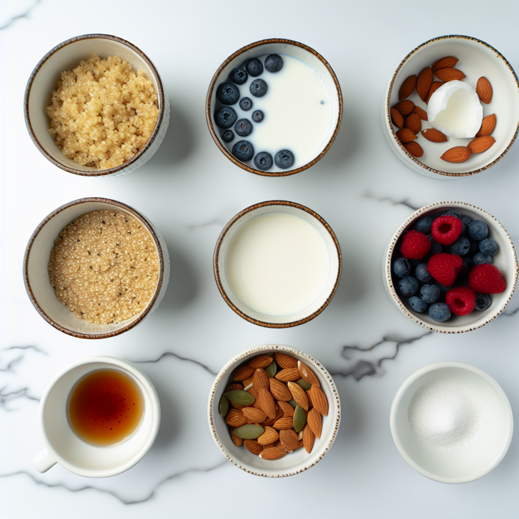 Mediterranean Quinoa Breakfast Bowl with Berries, Nuts, and Coconut Recipe - Recipe Image
