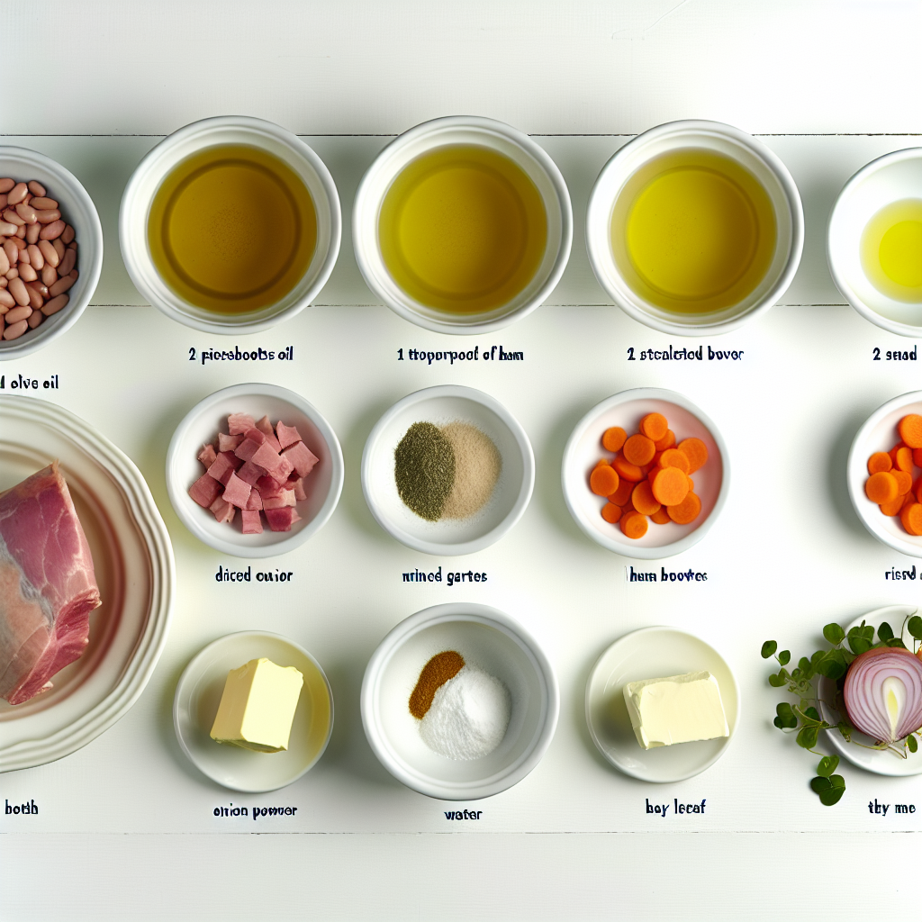 Hearty Ham and Navy Bean Soup Recipe - Recipe Image