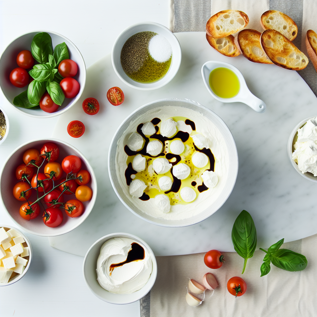 Hot Caprese Dip with Roasted Tomatoes & Burrata Recipe - Recipe Image