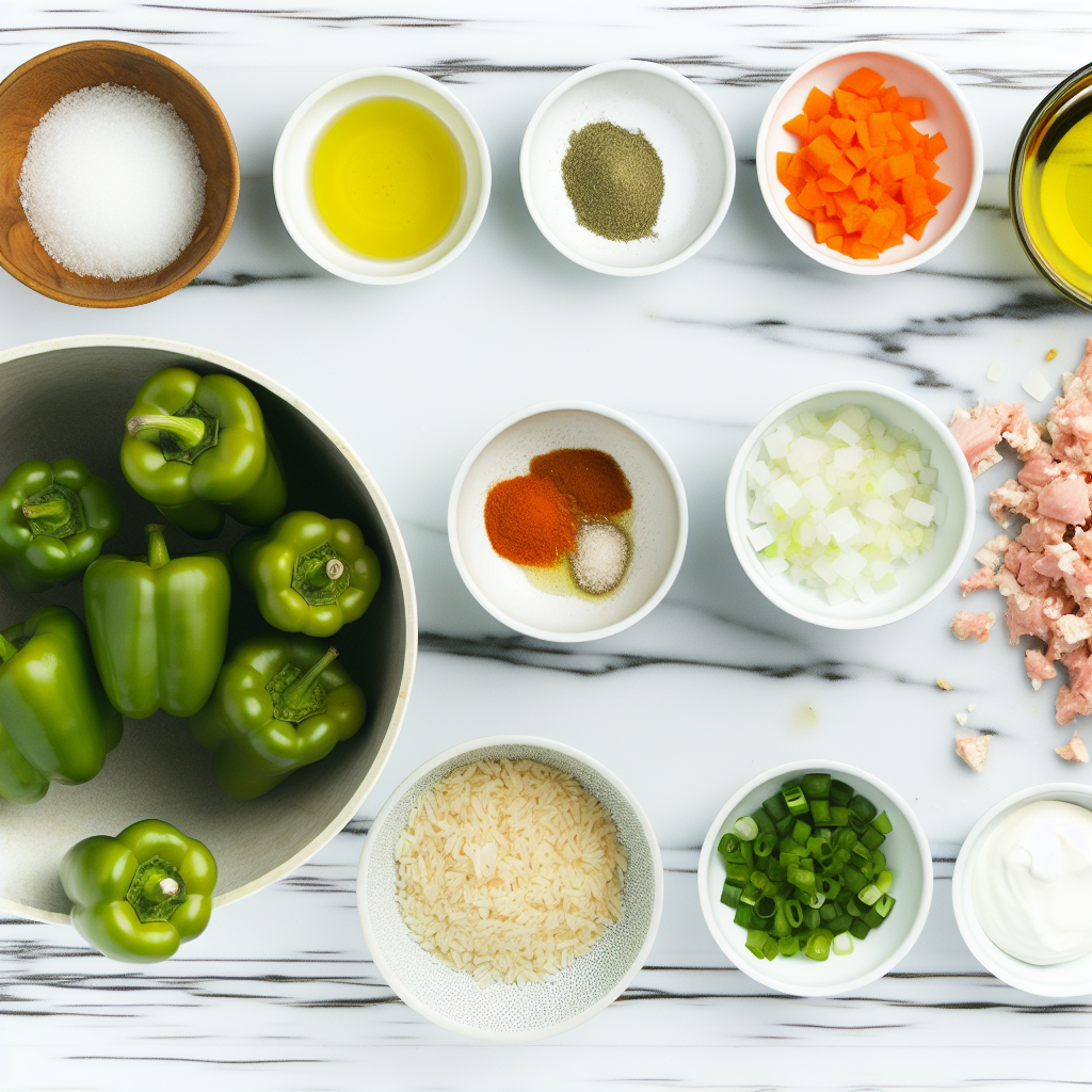 Easy Mini Stuffed Peppers with Turkey, Rice, and Tomato Sauce Recipe - Recipe Image