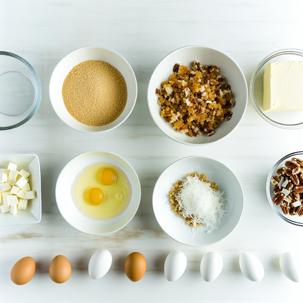 Pineapple Coconut Pecan Cheesecake Bars – Tropical Creamy Dessert Recipe - Recipe Image