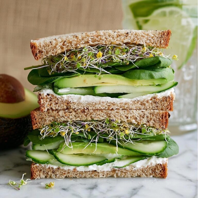 Cucumber and Avocado Sandwich with Herbed Goat Cheese Recipe