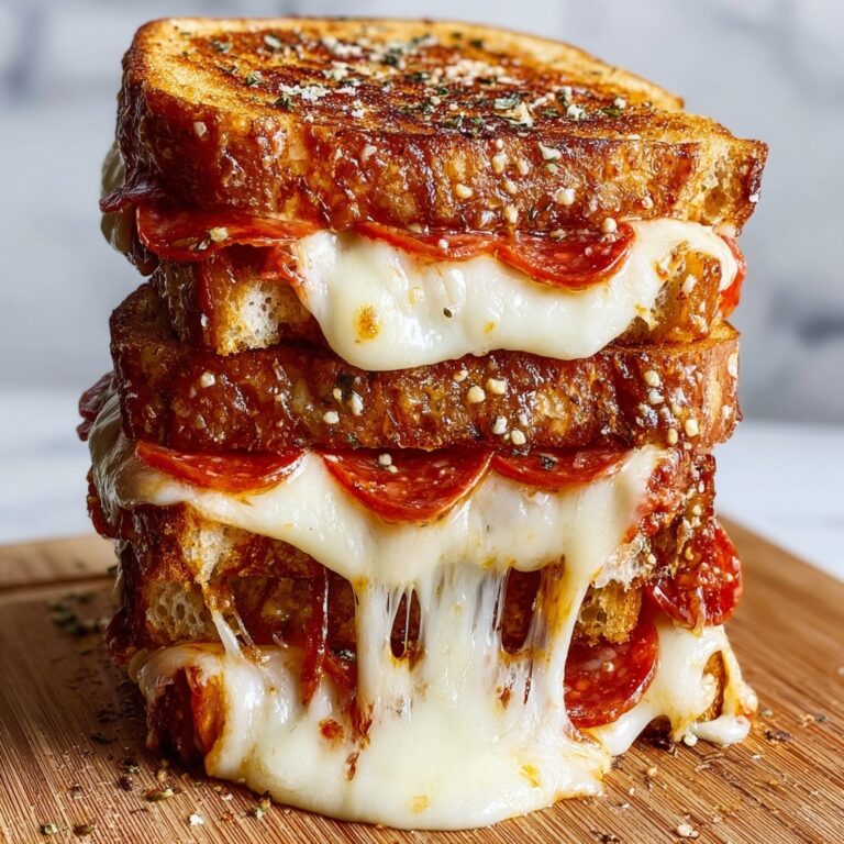 20-Minute Pizza Grilled Cheese Sandwiches with Garlic Butter Recipe