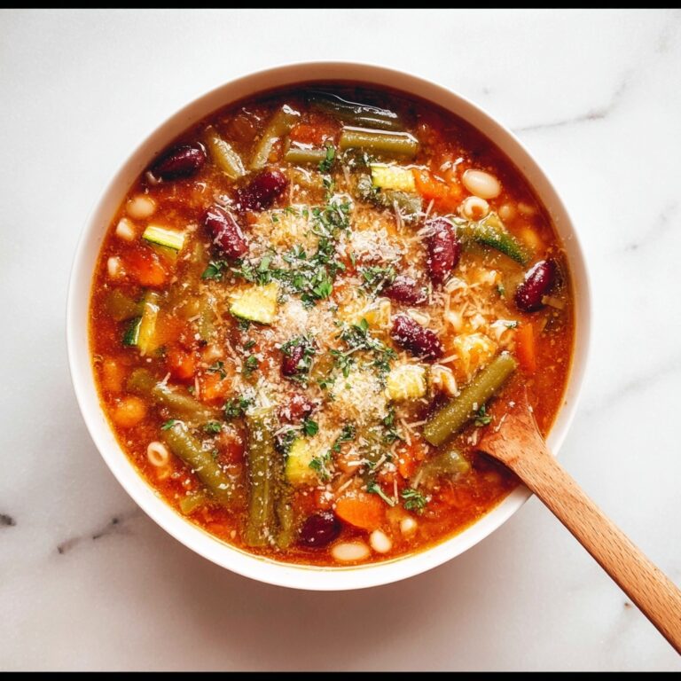 Hearty Vegetable Minestrone Soup Recipe