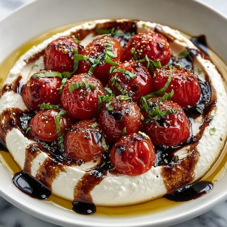 Fool-Proof Whipped Feta Dip with Burst Cherry Tomatoes Recipe
