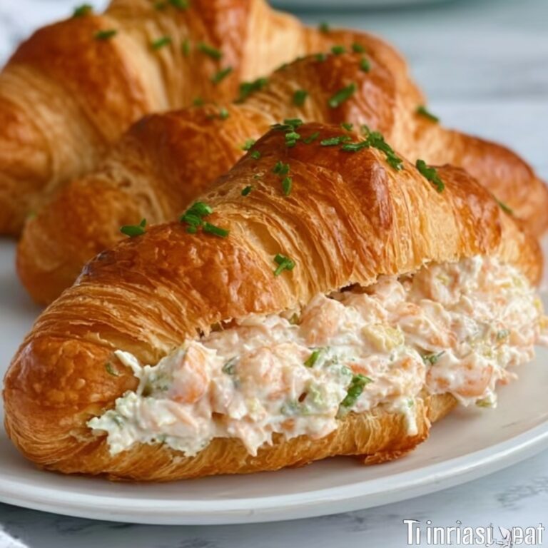 Buttery Shrimp Stuffed Croissants Recipe