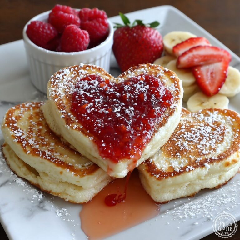 Valentine’s Day Heart-Shaped Pancakes Recipe