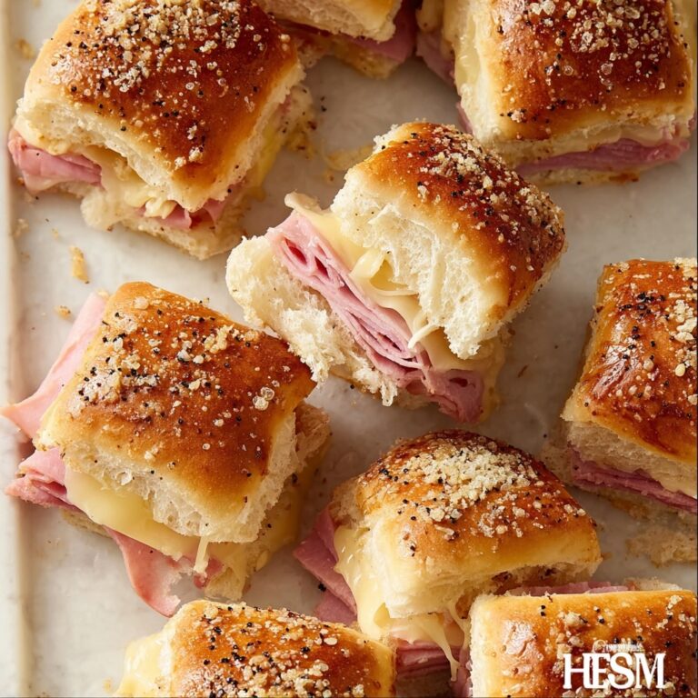 Easy Air Fryer Ham & Cheese Sliders Recipe