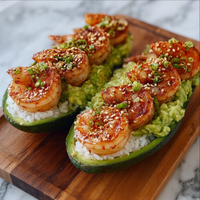 Shrimp Avocado Cucumber Boats Recipe