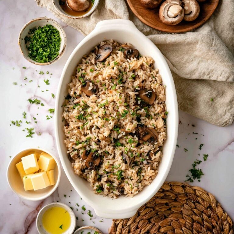 Creamy Mushroom Rice Recipe