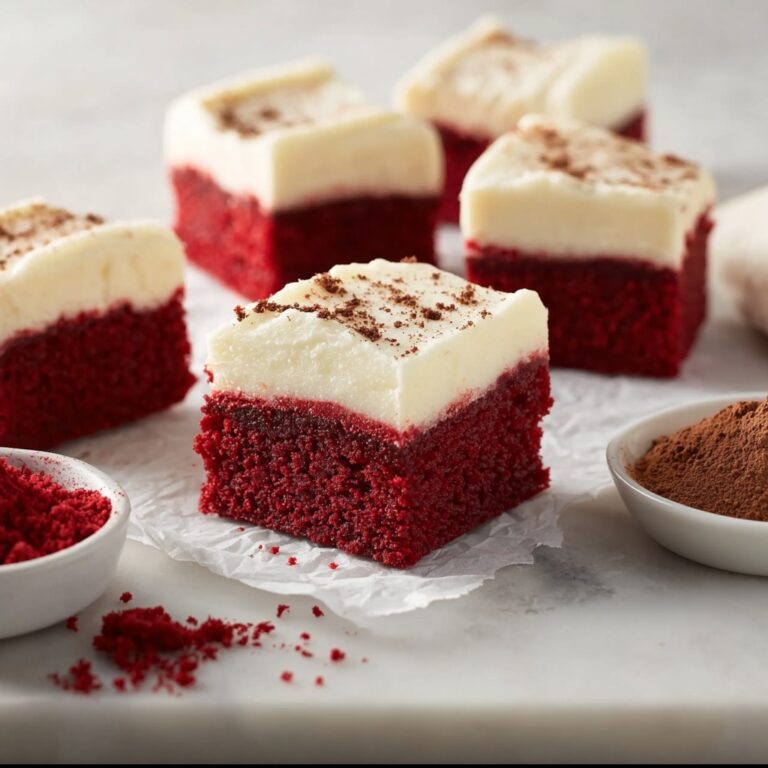 Red Velvet Brownies with Cream Cheese Frosting Recipe
