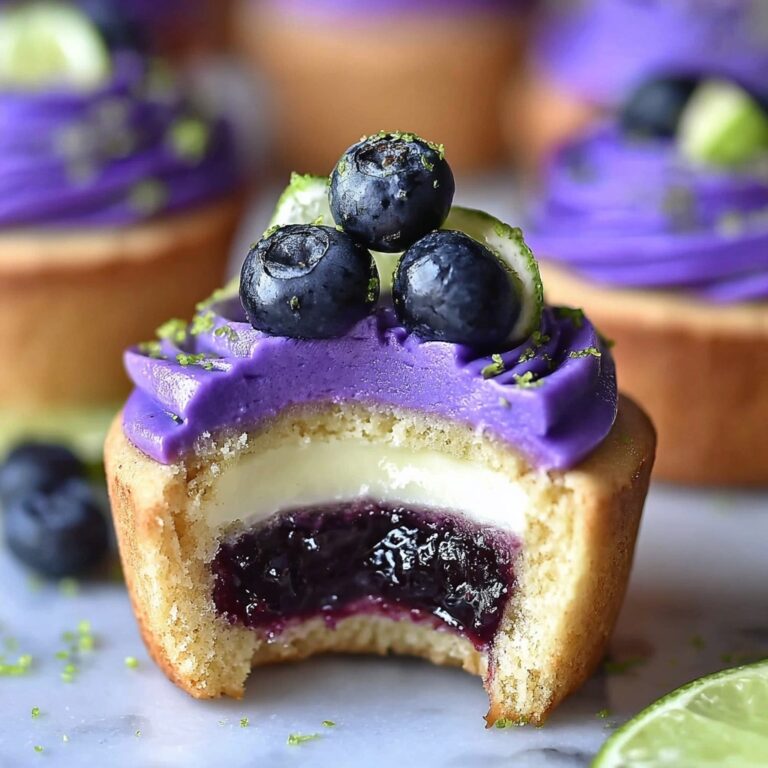 Blueberry Lime Cheesecake Cupcakes Recipe