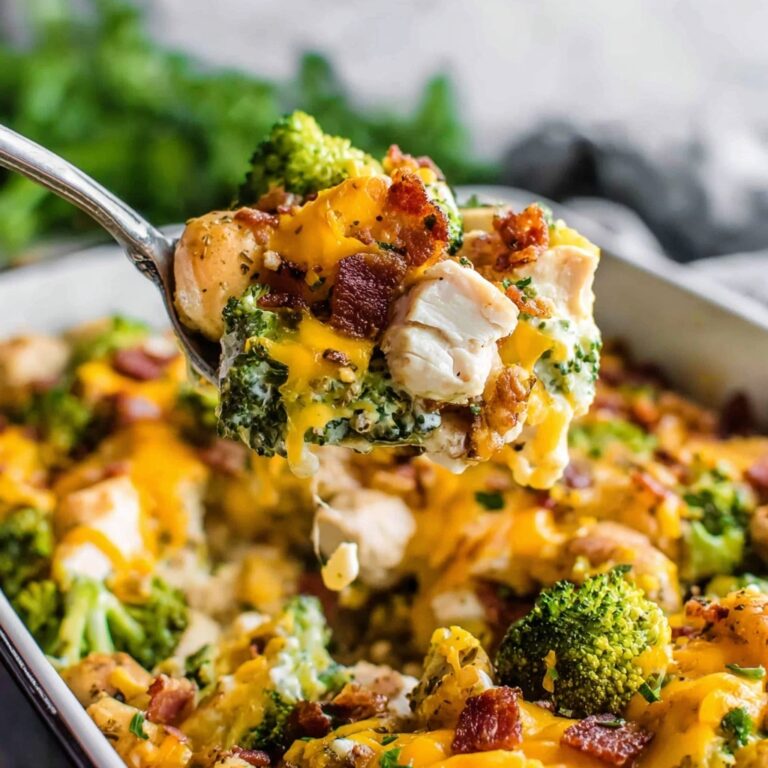 Keto Chicken Bacon Ranch Casserole Recipe