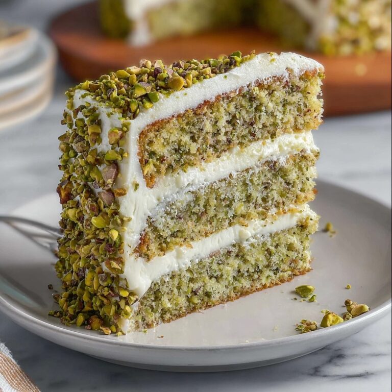 Delicious Pistachio Mascarpone Layer Cake Recipe