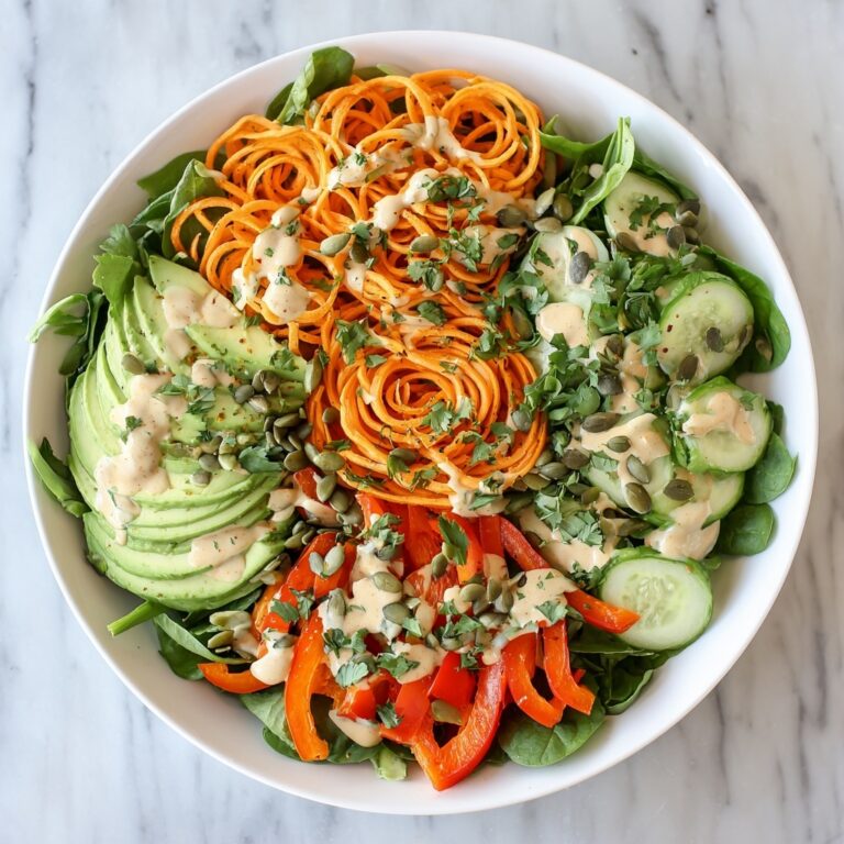 Carrot Noodle Skincare Bowl with Tahini-Lime Dressing Recipe
