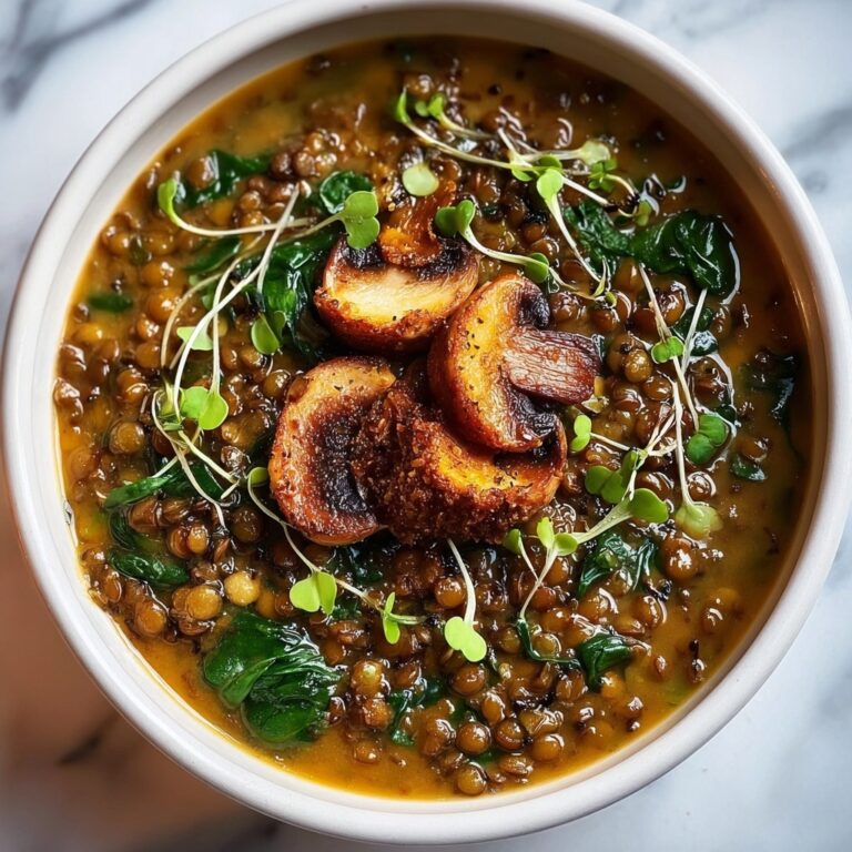 French Lentil and Mushroom Soup Recipe
