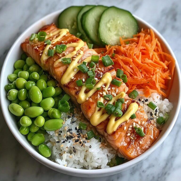 Air Fried Salmon Rice Bowls with Creamy Bang Bang Sauce Recipe
