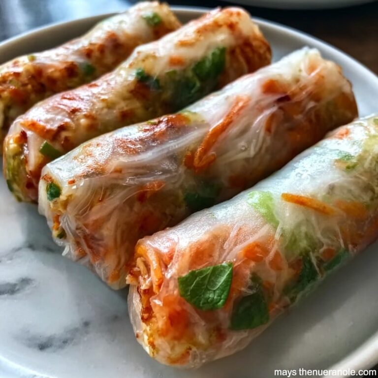 Crispy Air Fryer Rice Paper Noodle Rolls Recipe