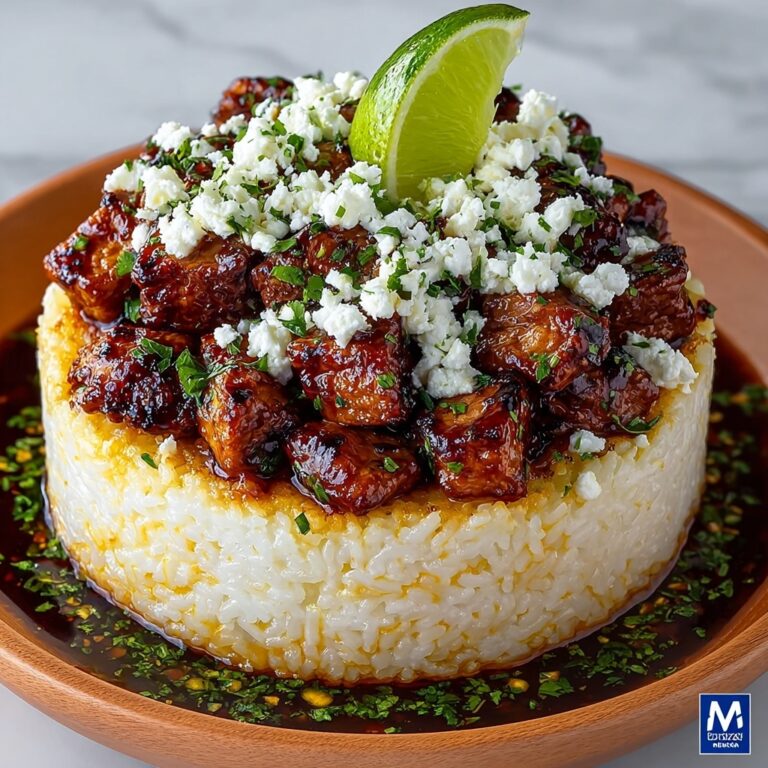 Honey Lime Chicken Rice Stack with Feta Crumble & Herbs – Irresistible 25-Minute Dinner Recipe