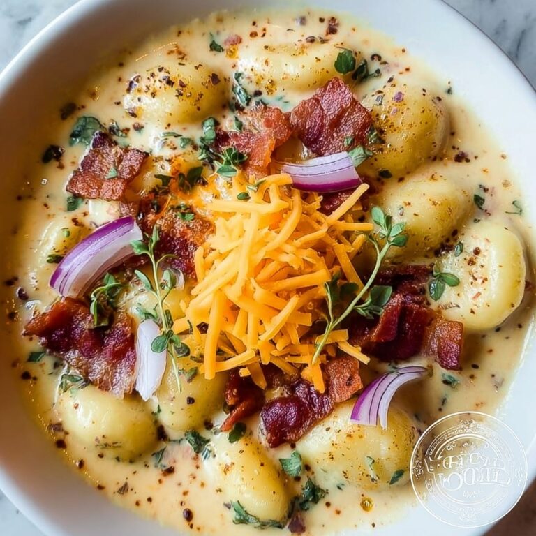 Bacon Cheddar Gnocchi Soup Recipe