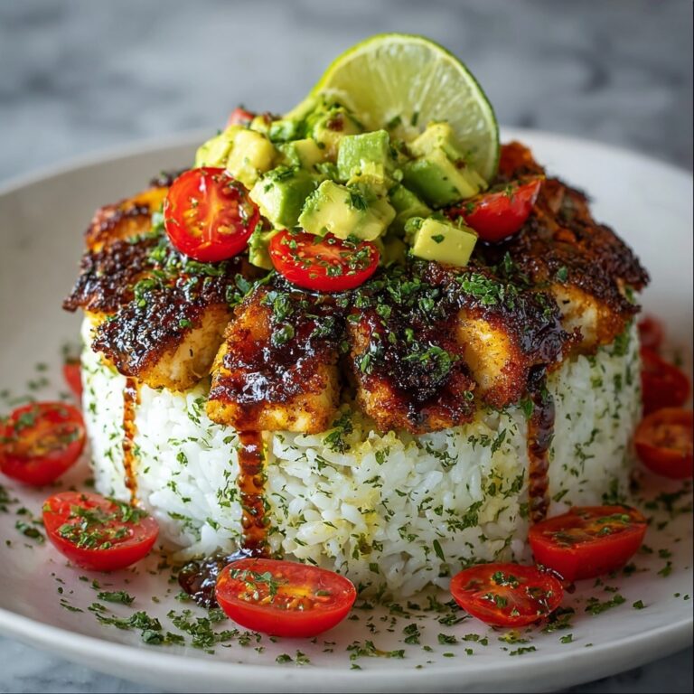 Honey Lime Chicken & Avocado Rice Stack – 25-Minute Dinner Recipe