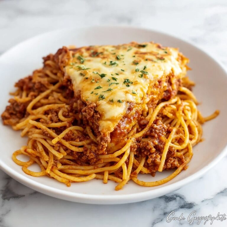 Cheesy Spaghetti Pie Recipe