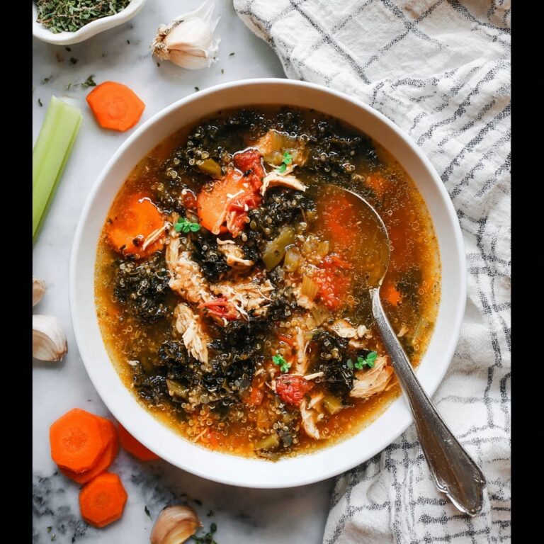 Nourishing Chicken Quinoa Soup with Vegetables Recipe