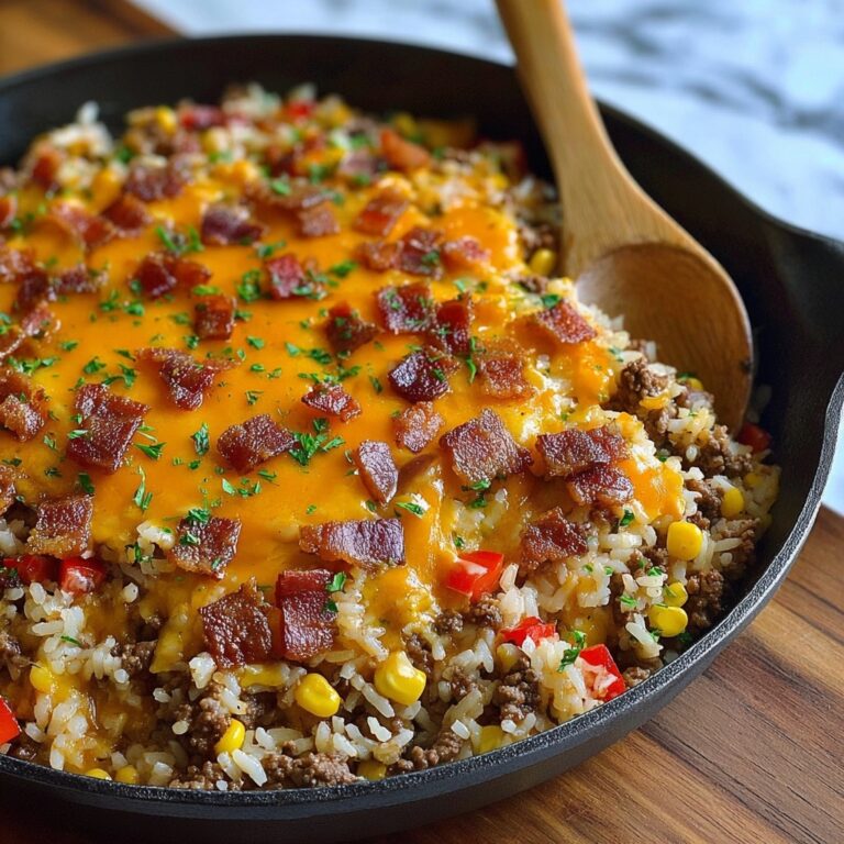 Bacon Cheeseburger Rice Skillet Recipe