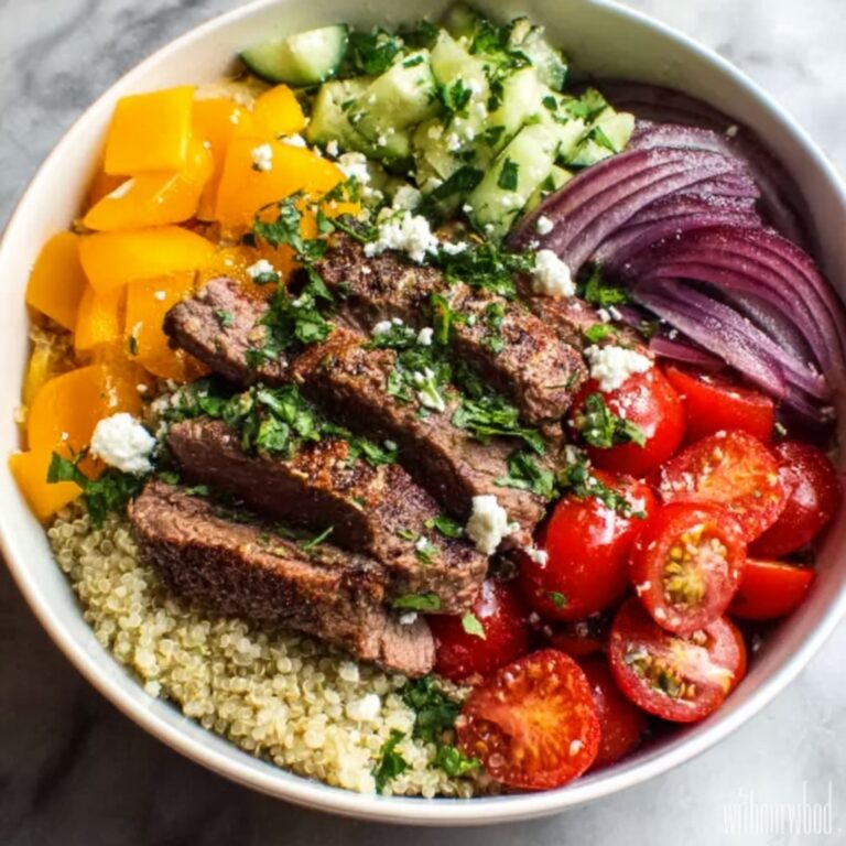 Mediterranean Steak Bowl Recipe