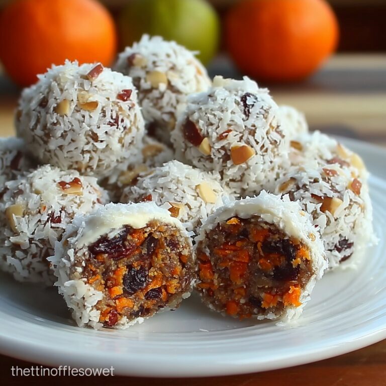 Carrot Date Coconut Truffles Recipe