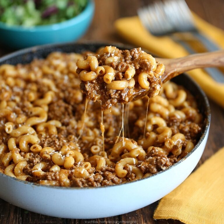 Cheesy Hamburger Skillet (Homemade Hamburger Helper) Recipe