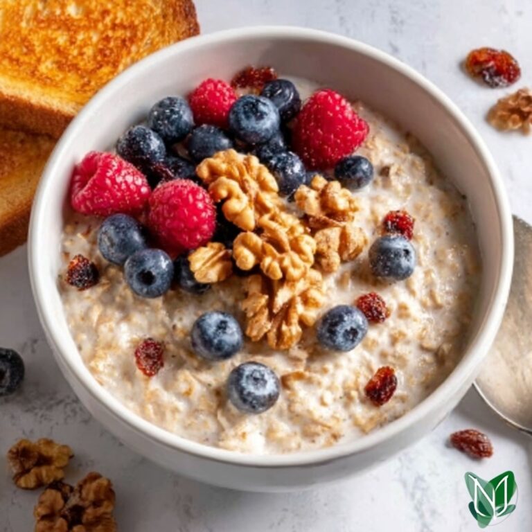 Oatmeal with Walnuts and Raisins Recipe