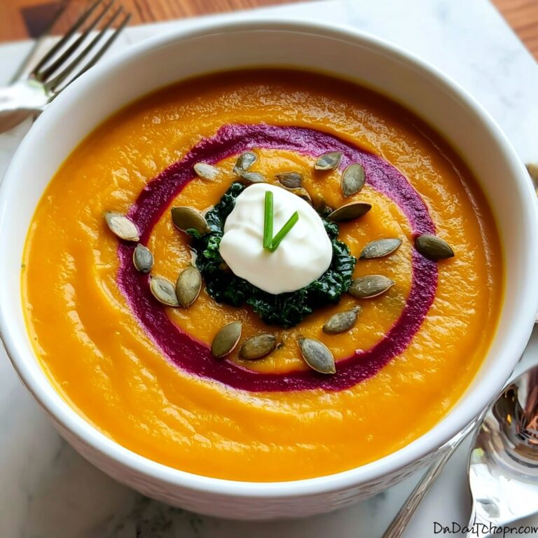 Creamy Carrot and Beet Soup with Spinach Recipe
