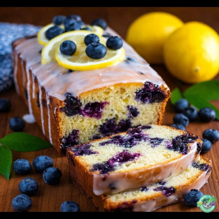 Blueberry Lemon Loaf with Lemon Glaze Recipe