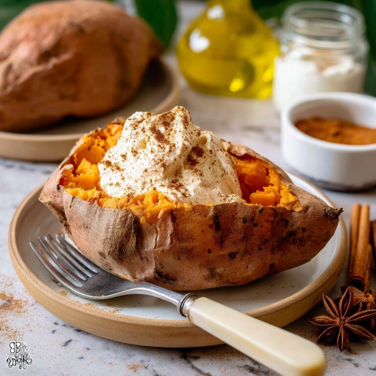 Baked Sweet Potato with Cinnamon Butter Recipe