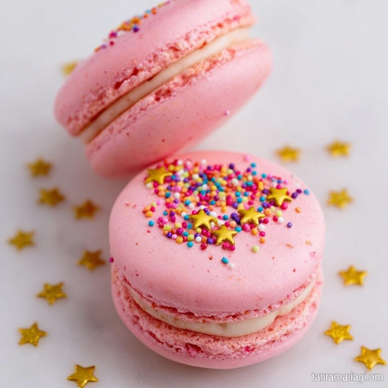 Pink Macarons with White Chocolate Ganache Recipe