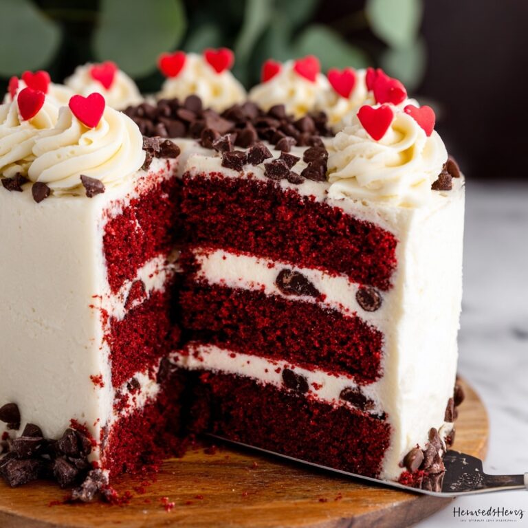 Red Velvet Chocolate Chip Cake Recipe