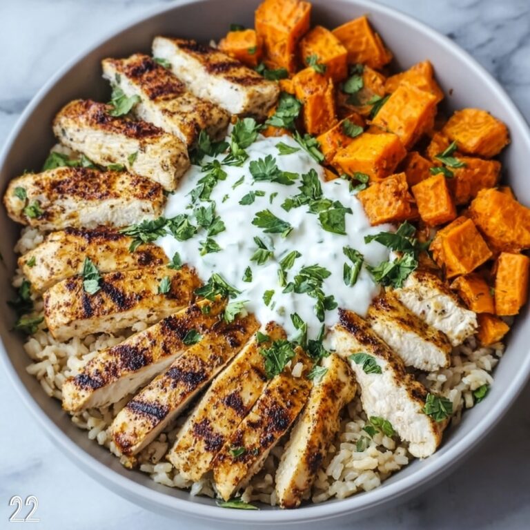 Chicken Sweet Potato Bowl: Your Easy High-Protein Meal! Recipe