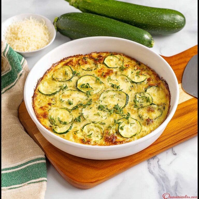 Crustless Zucchini Pie Recipe