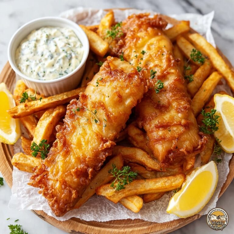 Crispy Beer Battered Fish and Chips (Pub-Style Recipe) Recipe